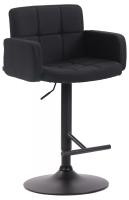Barhocker Los Angeles, Stoff schwarz schwarz Barhocker Los Angeles, Stoff schwarz schwarz