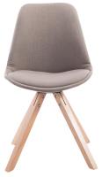 4er Set Besucherstuhl Toulouse Stoff Square Natura taupe 