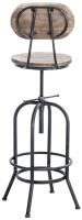 2er Set Barhocker Pino, Holz antik silber 2er Set Barhocker Pino, Holz antik silber