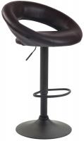 Barhocker Olinda Kunstleder schwarz braun