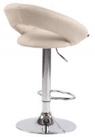Barhocker Olinda Stoff chrom creme Barhocker Olinda Stoff chrom creme