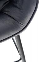 Barhocker Gibson 76 Samt dunkelgrau 