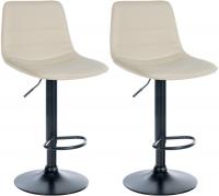 2er Set Barhocker Lex Kunstleder B creme 