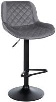 Barhocker Kasson Samt dunkelgrau Barhocker Kasson Samt dunkelgrau