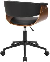 Bürostuhl Bruce Kunstleder walnuss/schwarz Bürostuhl Bruce Kunstleder walnuss/schwarz