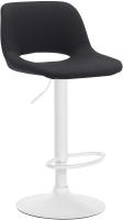 Barhocker Camden Stoff weiß schwarz Barhocker Camden Stoff weiß schwarz