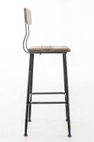 Barhocker Queens, Holz antik silber 