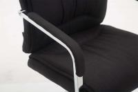 XL Besucherstuhl Anubis Stoff schwarz 