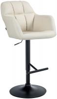Barhocker Natoma Kunstleder schwarz creme Barhocker Natoma Kunstleder schwarz creme