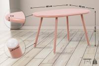 Couchtisch Velva pink 