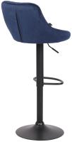 Barhocker Lazio Samt schwarz blau Barhocker Lazio Samt schwarz blau