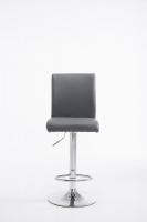 2er Set Barhocker Köln Kunstleder chrom grau 2er Set Barhocker Köln Kunstleder chrom grau