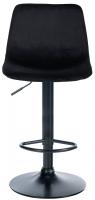 Barhocker Divo Samt Schwarz schwarz Barhocker Divo Samt Schwarz schwarz