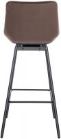 Barhocker Weston Schwenkbar Samt braun Barhocker Weston Schwenkbar Samt braun