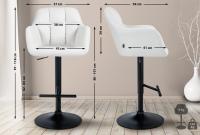 Barhocker Natoma Kunstleder schwarz weiß Barhocker Natoma Kunstleder schwarz weiß