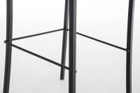Barhocker Avola Leder Flach B78 schwarz Barhocker Avola Leder Flach B78 schwarz