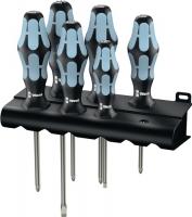 Edelstahlschraubendrehersatz 2224/3350/3355/6 6-tlg.Schlitz/PH/PZD Rundkl.2K Edelstahlschraubendrehersatz 2224/3350/3355/6 6-tlg.Schlitz/PH/PZD Rundkl.2K