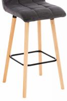 2er Set Barhocker Lincoln Samt grau 2er Set Barhocker Lincoln Samt grau
