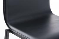 Barhocker Avola Leder Flach B78 schwarz Barhocker Avola Leder Flach B78 schwarz