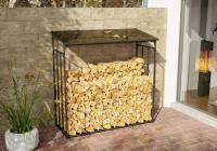 Kaminholzunterstand Ruston anthrazit Metall XL