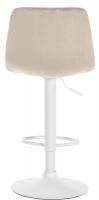2er Set Barhocker Divo Samt Weiß creme 2er Set Barhocker Divo Samt Weiß creme