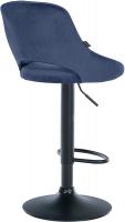 2er Set Barhocker Milet Samt B blau 