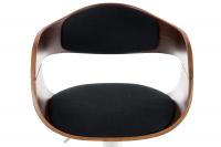 Barhocker Kingston Stoff walnuss/schwarz 