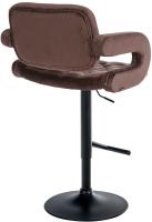 Barhocker Dublin Samt schwarz braun Barhocker Dublin Samt schwarz braun