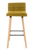 Barhocker Lincoln Samt gelb 