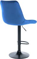 2er Set Barhocker Toni Samt schwarz blau 