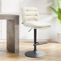 2er Set Barhocker Damar Stoff schwarz creme 2er Set Barhocker Damar Stoff schwarz creme