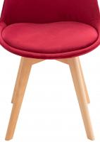 4er Set Stuhl Linares Samt rot 4er Set Stuhl Linares Samt rot