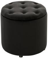 Sitzhocker Pantin Samt schwarz Sitzhocker Pantin Samt schwarz