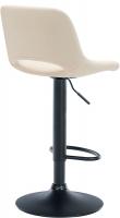 Barhocker Camden Kunstleder schwarz creme 