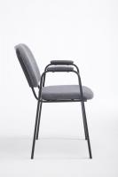Besucherstuhl Ken PRO Stoff grau 