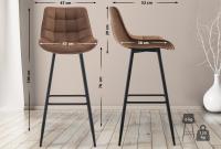 2er Set Barhocker Dartford Samt braun 2er Set Barhocker Dartford Samt braun