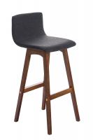 Barhocker Taunus Stoff Walnuss dunkelgrau Barhocker Taunus Stoff Walnuss dunkelgrau