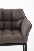 Barhocker Damaso B Stoff mit 4-Fuß Gestell grau Barhocker Damaso B Stoff mit 4-Fuß Gestell grau