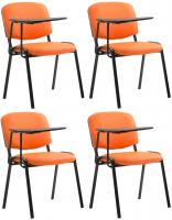 4er Set Stühle Ken mit Klapptisch Kunstleder orange 4er Set Stühle Ken mit Klapptisch Kunstleder orange