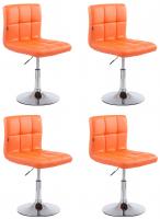 4er Set Lounger Palma V2 orange 4er Set Lounger Palma V2 orange