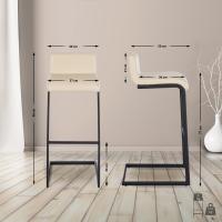 Barhocker Newport Kunstleder B creme 