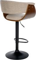 2er Set Barhocker Vestal Stoff walnuss/creme 2er Set Barhocker Vestal Stoff walnuss/creme
