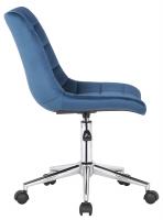 Bürostuhl Medford Samt blau 