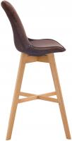 Barhocker Cannes Samt natura braun Barhocker Cannes Samt natura braun