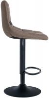 2er Set Barhocker Jerry Stoff schwarz taupe 