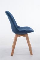 Besucherstuhl Borneo V2 Natura Stoff blau 