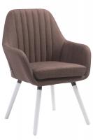 Stuhl Florian Stoff weiß (eiche) braun Stuhl Florian Stoff weiß (eiche) braun