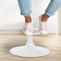 Barhocker Solon Weiß Samt grau Barhocker Solon Weiß Samt grau