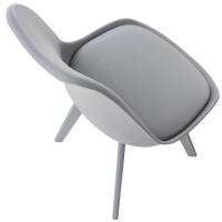 4er Set Stuhl Linares Kunststoff grau/grau 4er Set Stuhl Linares Kunststoff grau/grau