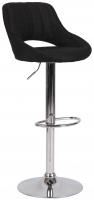 Barhocker Milet Stoff chrom schwarz